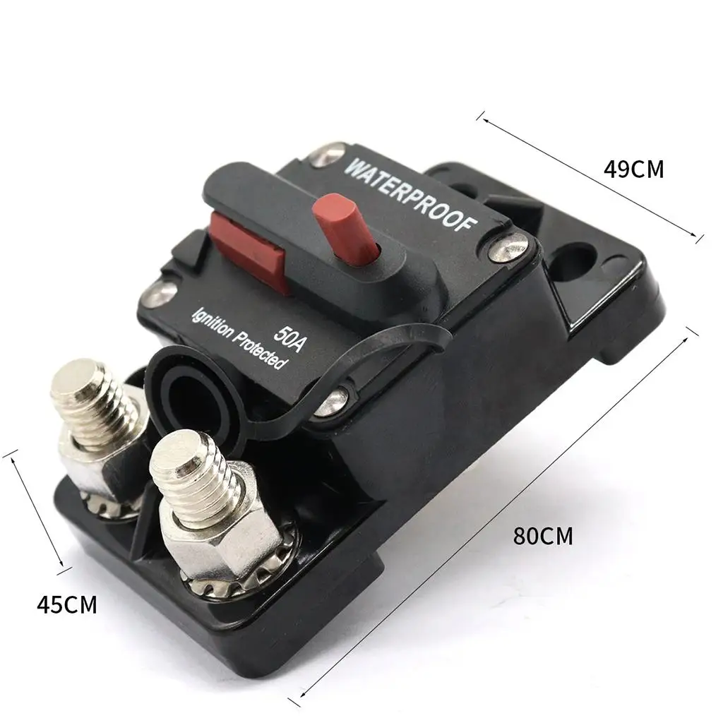 50 Boat Waterproof Switchable Electrical Manual Circuit Breaker