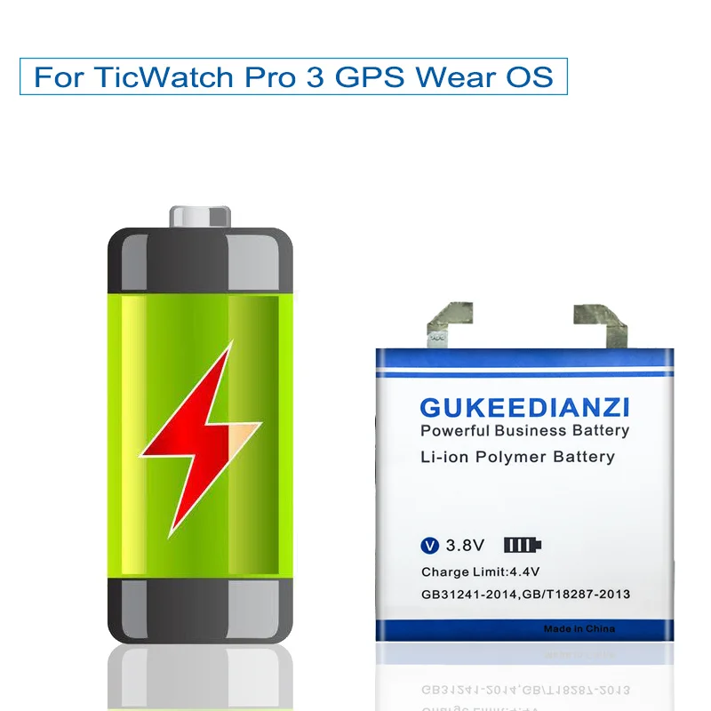 GUKEEDIANZI Replacement Battery SP492929SI 850mAh/900mAh For TicWatch Pro 3 GPS Wear OS Smartwatch