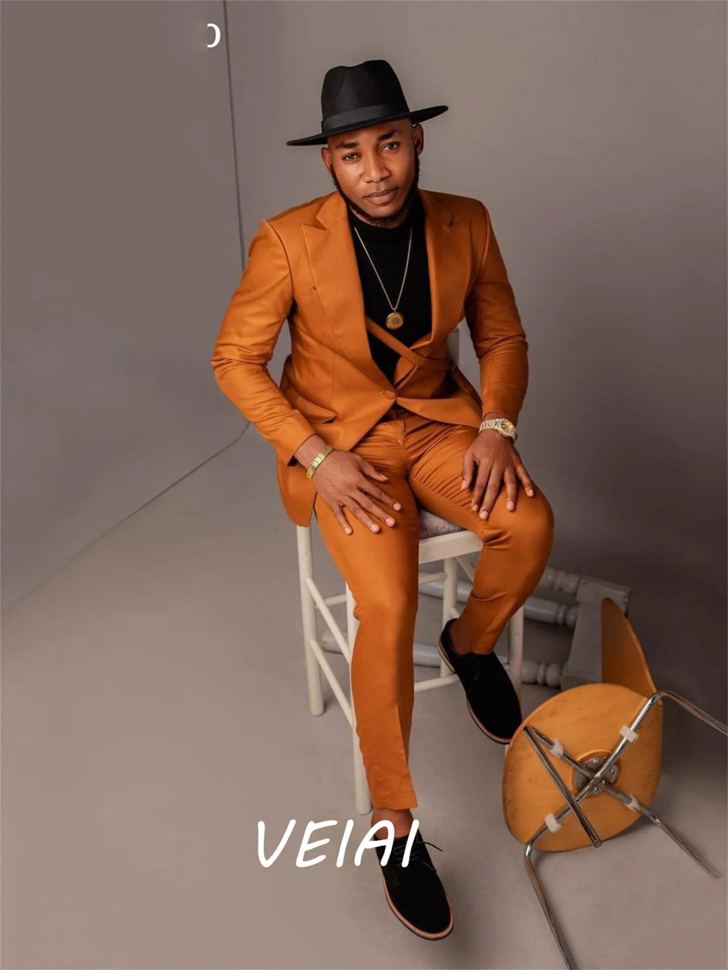 

CustomizedNew in Suits for Men 2 Pieces Peaked Lapel Prom Party Vacation Mens Wear Costume homme Blazer Sets 2 Pieces Jacket+Pan