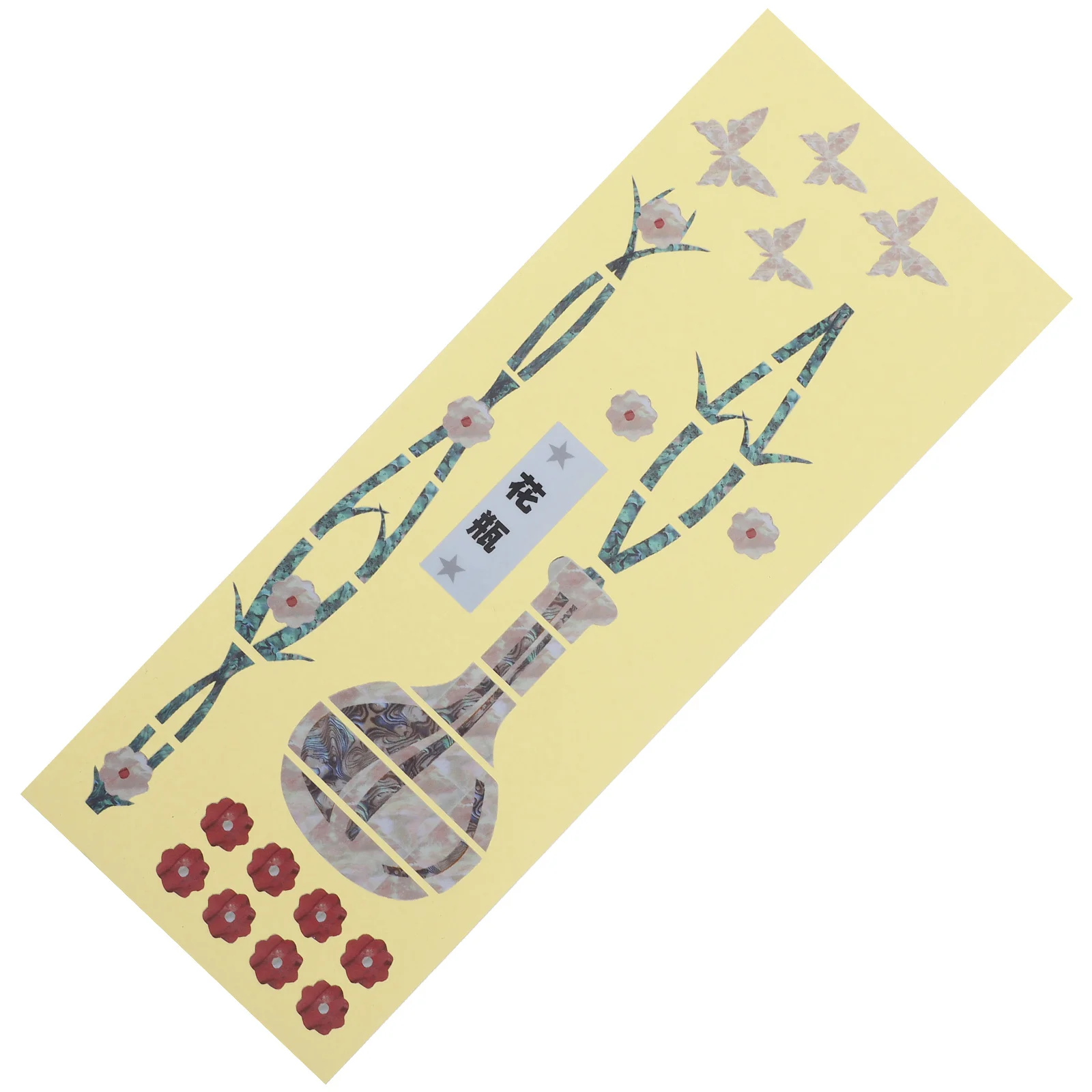 

Delicate Pattern Guitar Headstock Sticker Durable Self-Adhesive for Acoustic Electric Guitars Creative Guitar Sticker