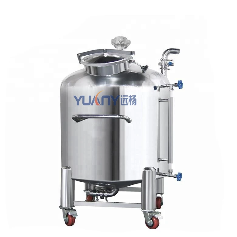 

High Quality 100L 200L 300L 500L Stainless Steel Shampoo Soap Lotion Chemical Liquid Movable Storage Tank