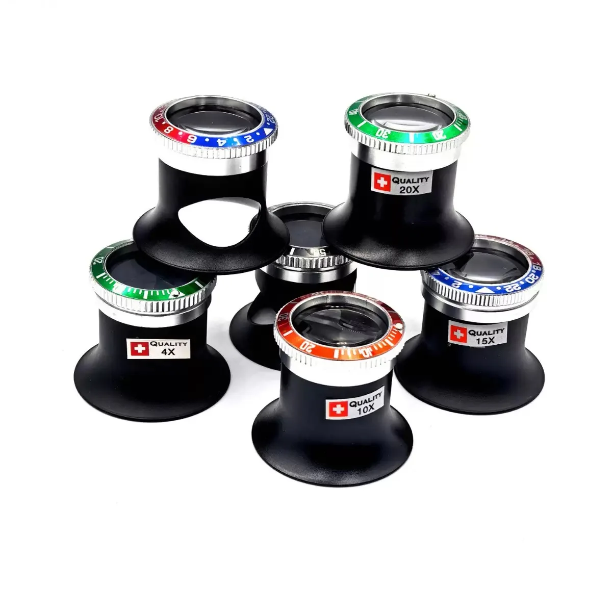 Multi-Size Watch Repair Magnifier 3X/4/5X/10X/15/20X Jewelry Appraisal Eyepiece Optic Aid for Watchmakers And Collectors
