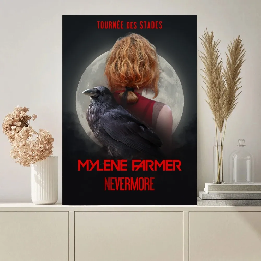 Singer Mylene Farmer Poster Paintings on The Wall Picture for Living Room Interior Painting Room Decoration