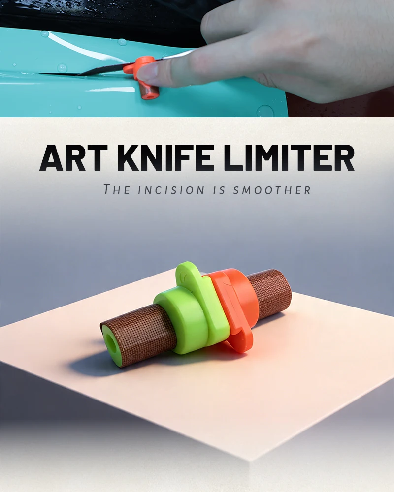 KUNAISI Präzisions-Kantenschneidewerkzeug für Autofolierung, Universalmesser, Hilfswerkzeug, Professioneller Vinylfolienschneider – Detail 1