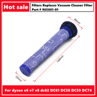 1*Filters Replaces for dyson v6 v7 v8 dc62 DC61 DC58 DC59 DC74 Vacuum Cleaner Filter Part # 965661-01 Fette Filter