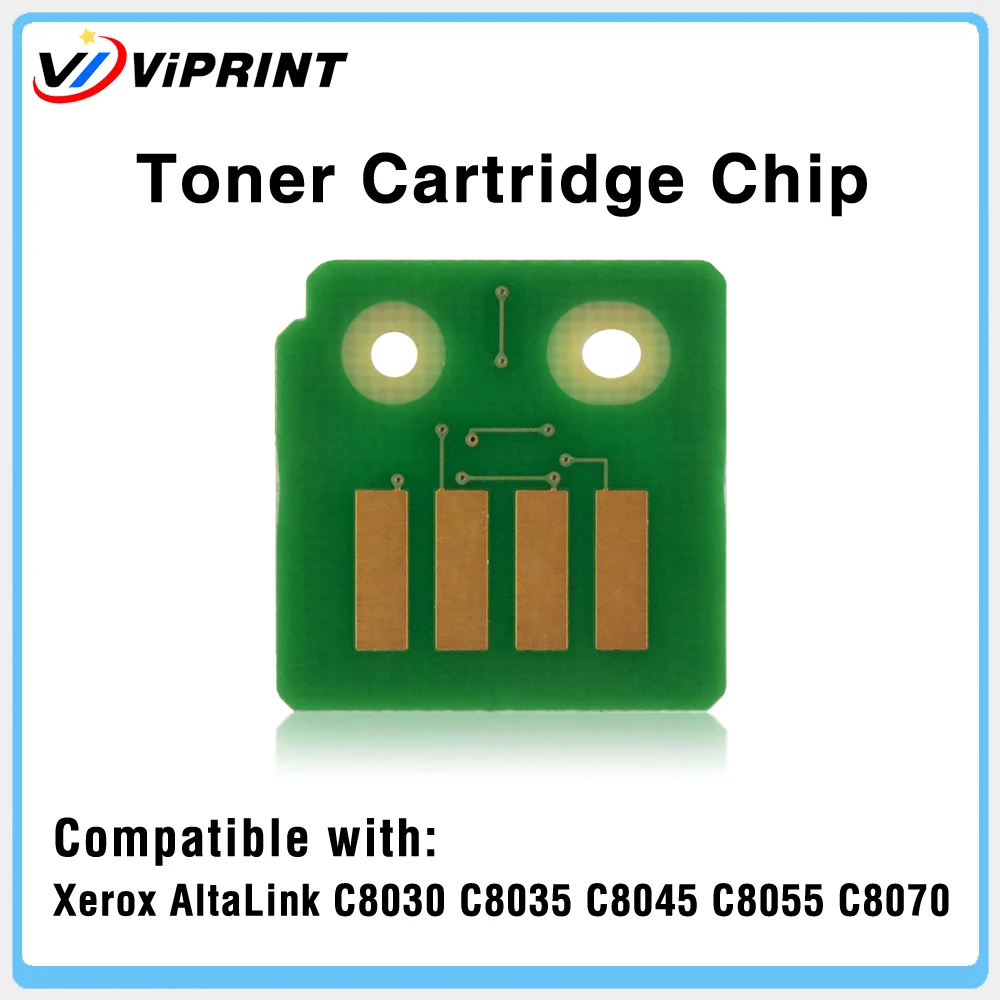 4 Color Toner Chip for Xerox AltaLink C8030 C8035 C8045 C8055 C8070 Printer Cartridge Chips Reset