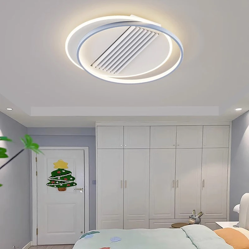 Modern ceiling lamps bedroom folding Ceiling fan ceiling fan with led light and control ceiling lamp for living room lighting