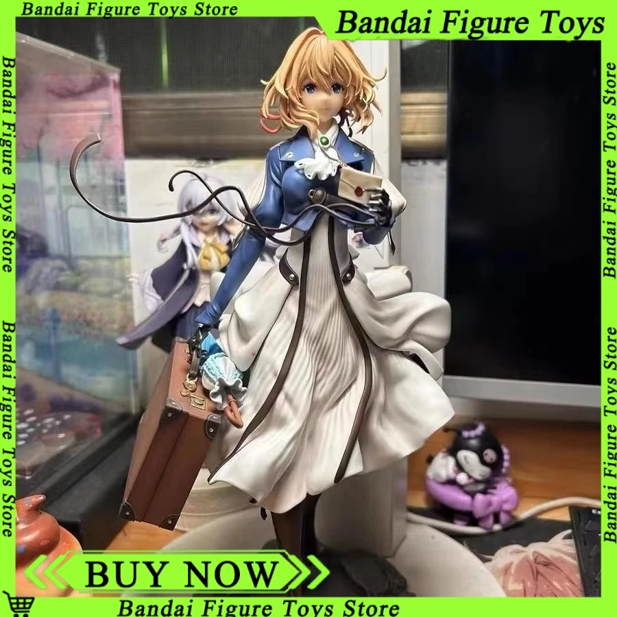 

25CM Violet Evergarden Anime Figure Violet Eternal Garden Gk Tide Play Anime Girl Statue Model Tabletop Decoration Xmas Gift Toy