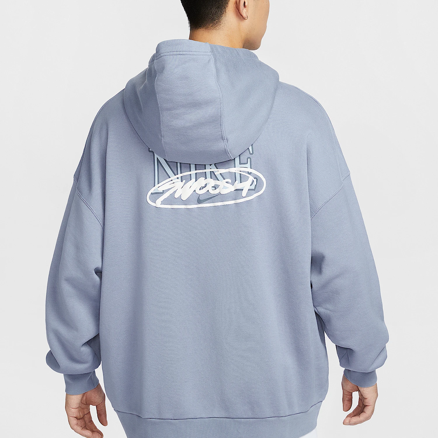Nike genuine new men's simple loose long sleeved breathable hooded sweatshirt HV4722-493