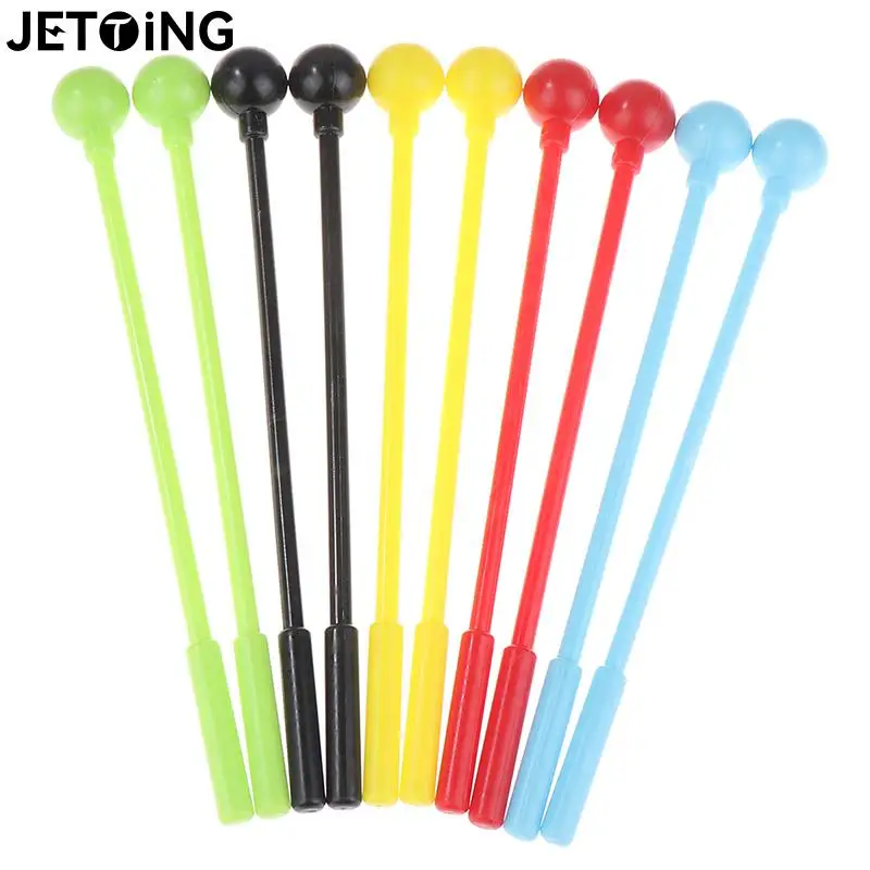 2pcs/set 20cm Percussion Drum Sticksmallets Drumsticks Adults Stick Mallet Rhythm Rubber Kids Stick Mallet Plastic Instrument