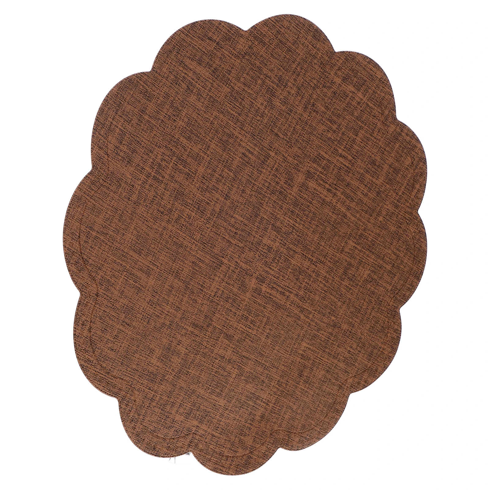 

Waterproof Oil Resistant Placemat Flower Shape Mat For Dining Room Restaurant Home Decor Imitation Linen Kitchen Placemats