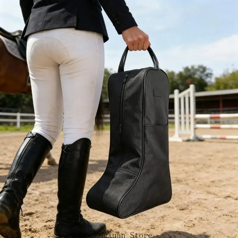 Reitstiefeltasche mit Vordertasche und Tragegriff für den Reisegebrauch 3XUF – Detail 3