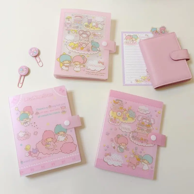 Kawaii Little Twin Stars Frosted Storage Book Japanese Anime Cartoon Character A6 Transparent Photo File Storage Booklet Gift