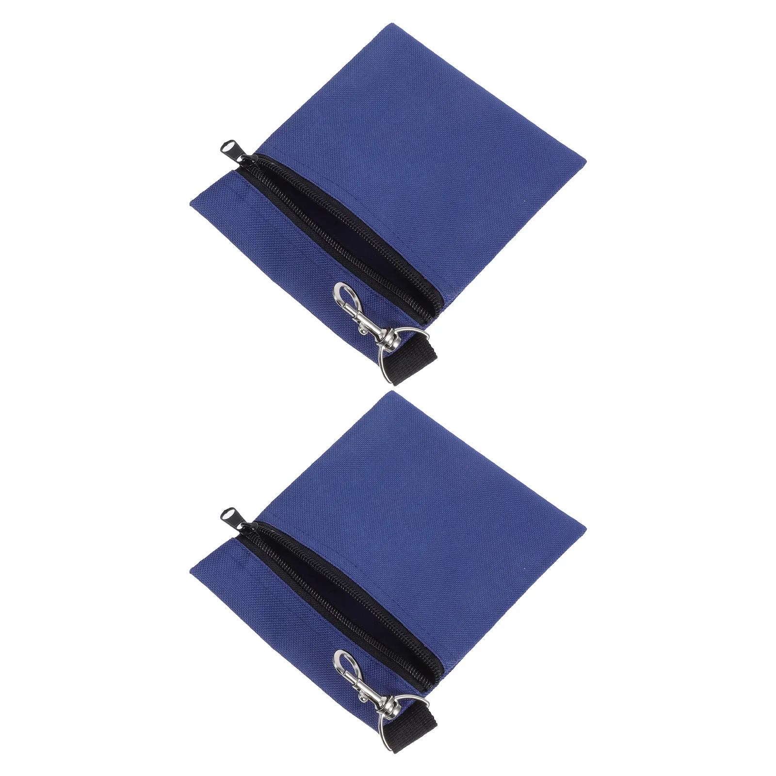 

2pcs Tee Pouch Sturdy Nylon Accessories Holder With Zipper Rotating Clip Portable Organizer For Tees Balls Tools Storage Golf