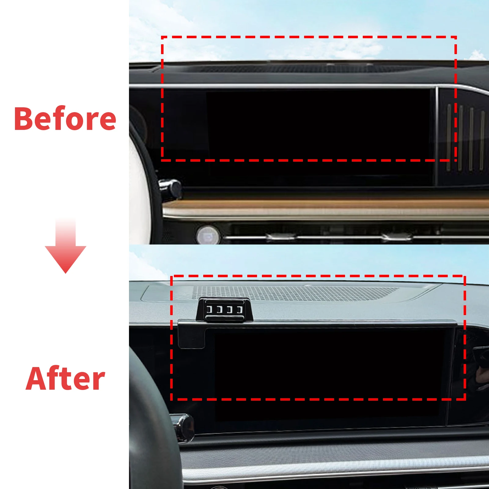 

for Hyundai Grandeur Azera GN7 2023-2026 Auto Phone Holder Mount GPS Navigation Bracket Stable Car Accessories