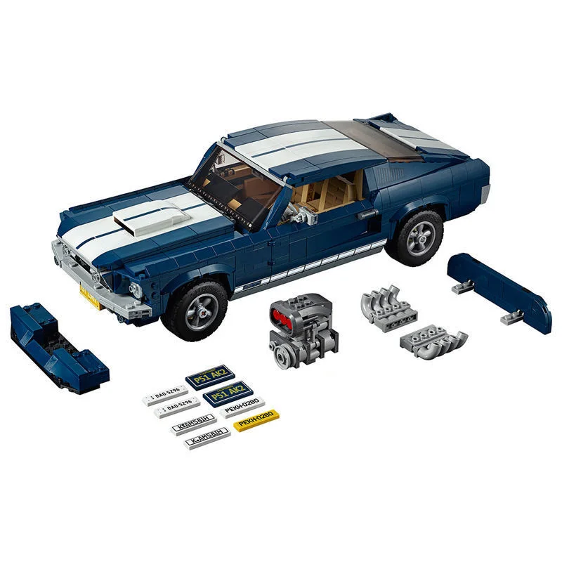 

In Stock 91024 Compatible with 10265 Classic Muscle Race Car Ford Mustang 21047 Building Blocks Bricks Toys Christmas Gifts