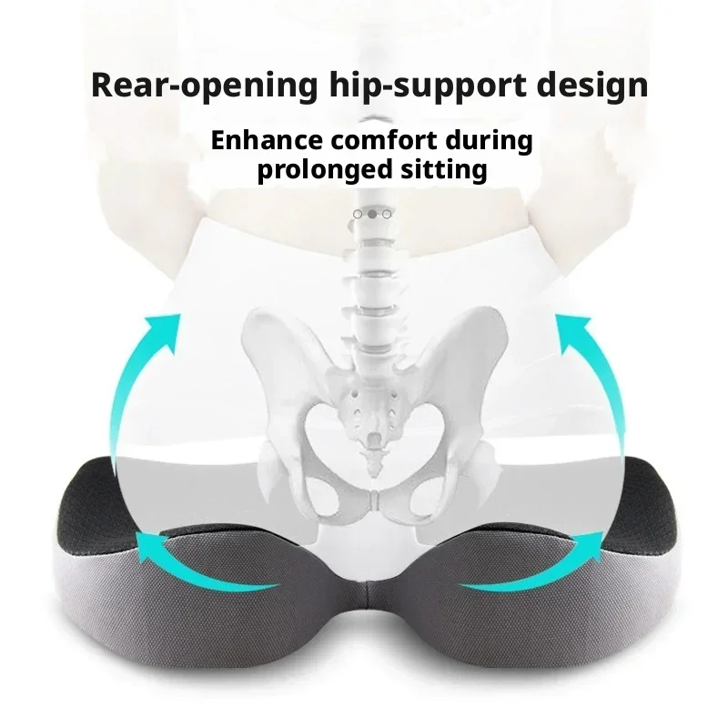 Mousse à Mémoire De Forme Coussin Support Coccygien Confortable Pour Bureau Voiture Soulagement Douleur