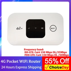 4G Lte Router Wireless Wifi Portable 150Mbps Modem Mini Outdoor Hotspot Pocket Mifi Sim Card Slot Mobile Router Modem 2100mAh