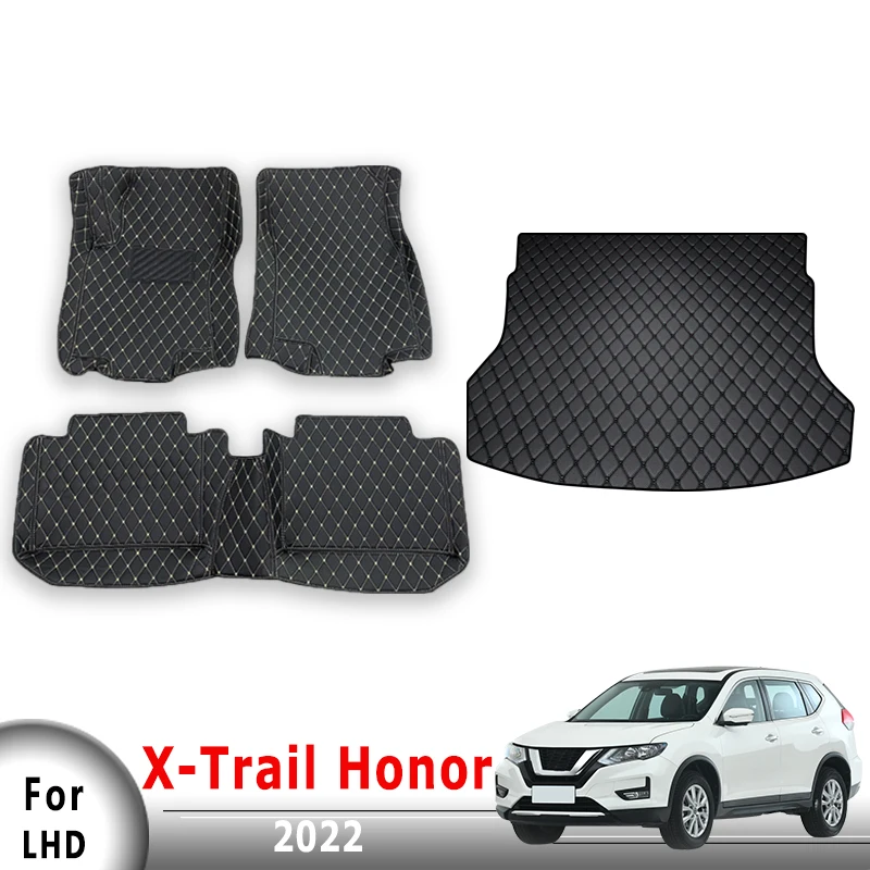 

Автомобильные коврики, коврики в багажник для Nissan X-Trail Honor 2022, чехлы, аксессуары для салона автомобиля, подставка для ног, водонепроницаемая педаль