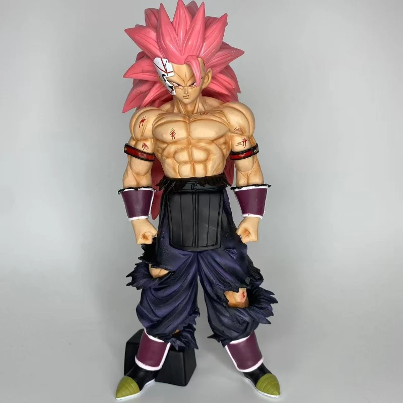 

29cm Dragon Ball Super Saiyan Super Three Evil Zamas Mask Anime Handmade Model Ornament