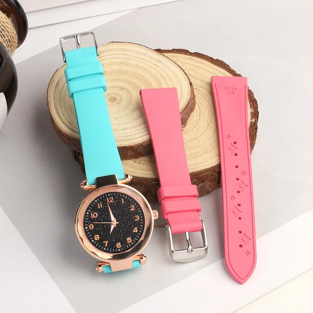 

Ремешок для часов из фторкаучука FKM для Tissot и Longines, 14 мм, 15 мм, 16 мм, 17 мм, 18 мм, мягкий, универсальный, водонепроницаемый