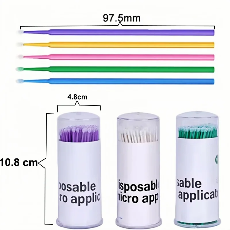 JAVIDENT 100Pcs/Bottle Dentistry Disposable Micro Brushes Applicators Brush Teeth For Dental Application Brush Flexible Design