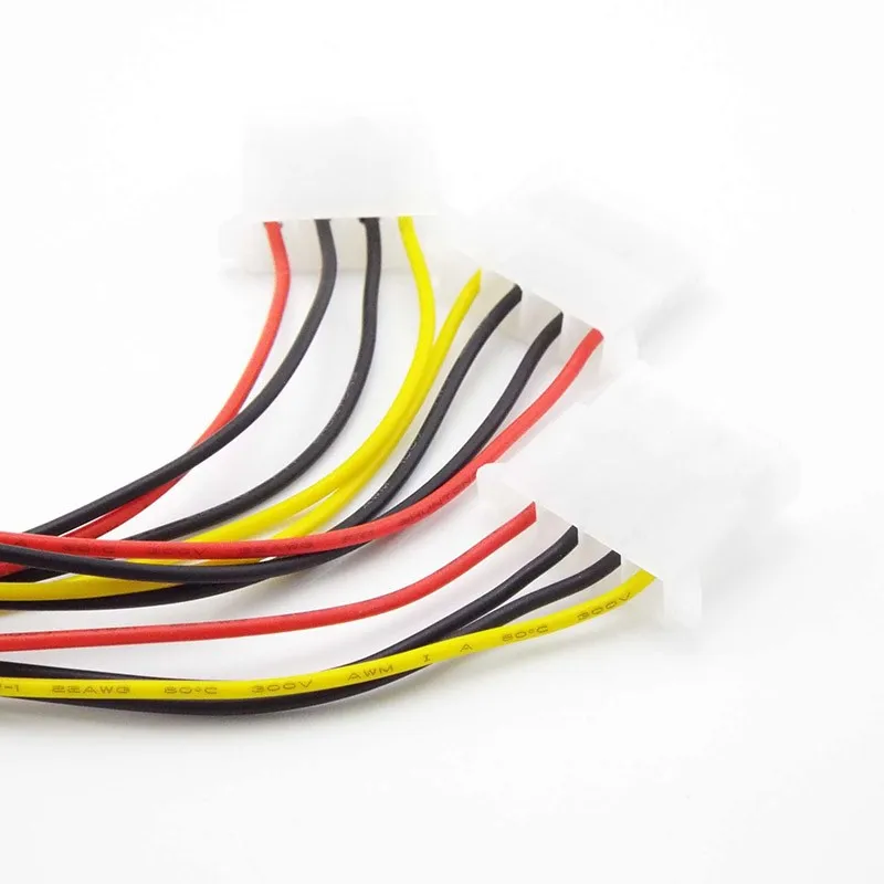 1/2/5PCS New 0.2m Chassis Power Cord One Point Three, Large 4P Ide Power Cable One Point Three SATA Interface Series SATA 1/3 B5