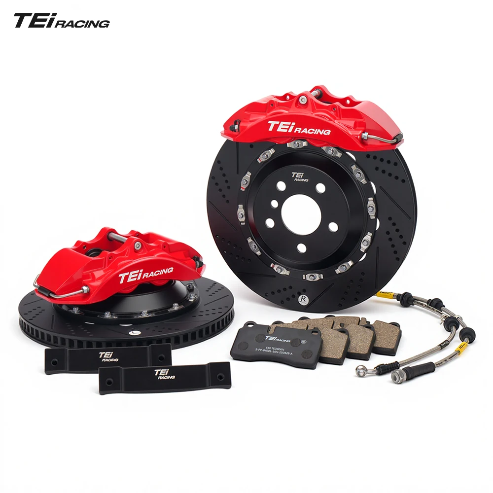Kit de Frenos TEi P40NS+ con Caliper Forjado, Rotor de 355x28mm y 4 Pistones para MINI COOPER F56 2014-2021 con Ruedas de 18 Pulgadas