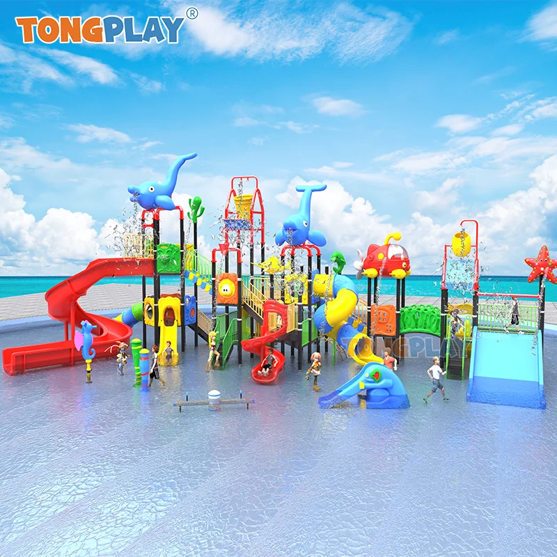 Water Playground Equipment Plastic Outdoor Playground Manufacturer Children Playground Water Park Slide for Sale