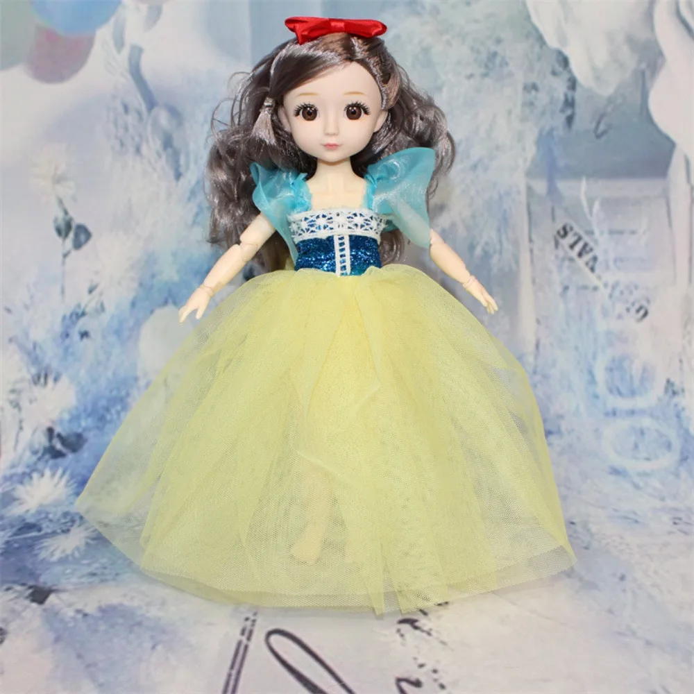 

DIY Spherical Joint 32cm Bjd Doll Dress Up 3D Eyes 1/6 Bjd Dolls with Clothes Colorful 32cm Articulated Toys Children