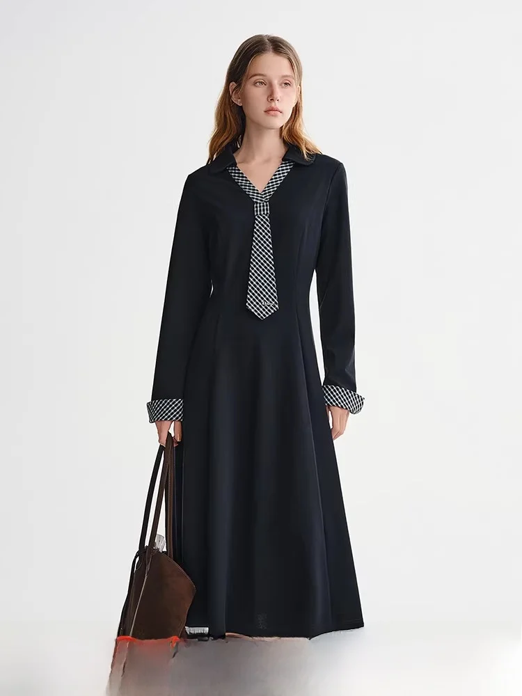 

Юбка женская в клетку большого размера Inspired Academy, повседневная, с высокой талией, длинная, осенне-зимняя, новая, фасон А-силуэт