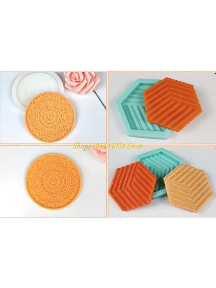 

N5KE Tea Table Decoration Silicone Mold Home Decoration Resin Casting Mold