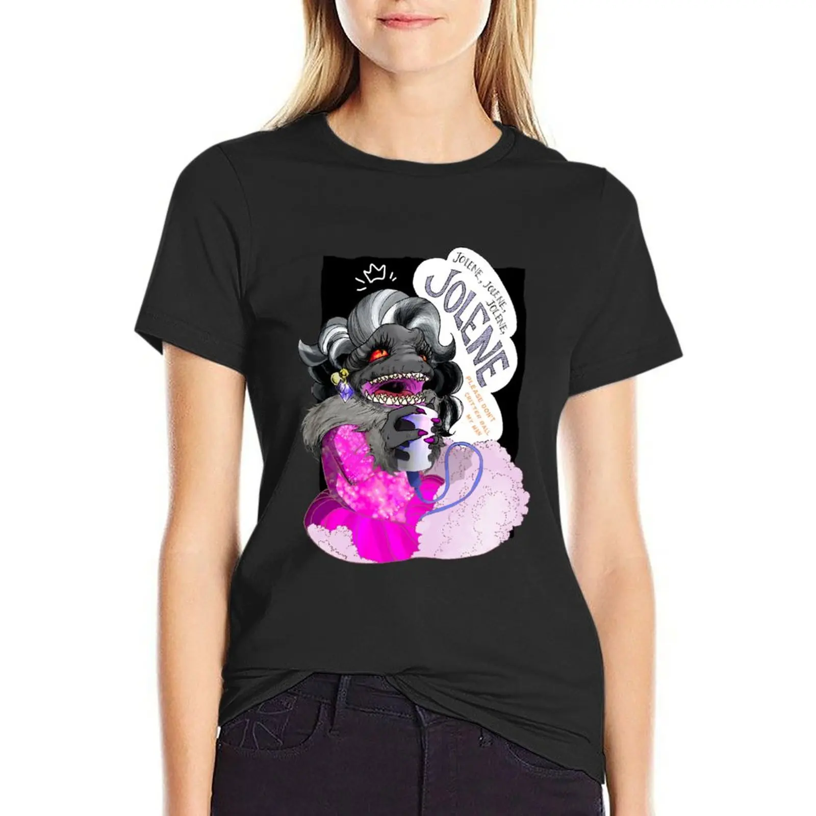 Dolly Critter T-Shirt summer tops female plus size tops oversized white t shirts for Women