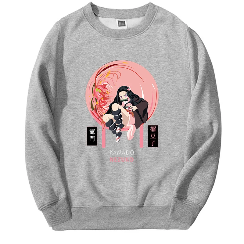 Demon Slayer Anime Hoodies Nezuko Sweatshirt Japan Cartoon Graphic Oversized Streetwear Male Women Pullovers Ropa De Hombre