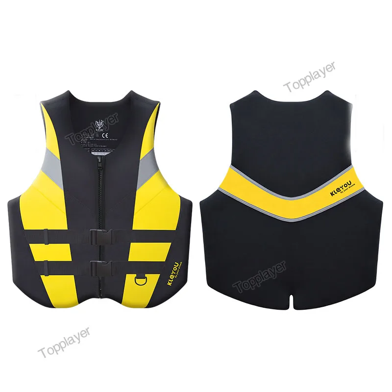 พรีเมี่ยมเสื้อชูชีพสําหรับผู้ใหญ่ Neoprene เสื้อชูชีพ Surf Raft Kayak ตกปลา Jet Ski น้ํากีฬาว่ายน้ํา Super Buoyancy เสื้อชูชีพ