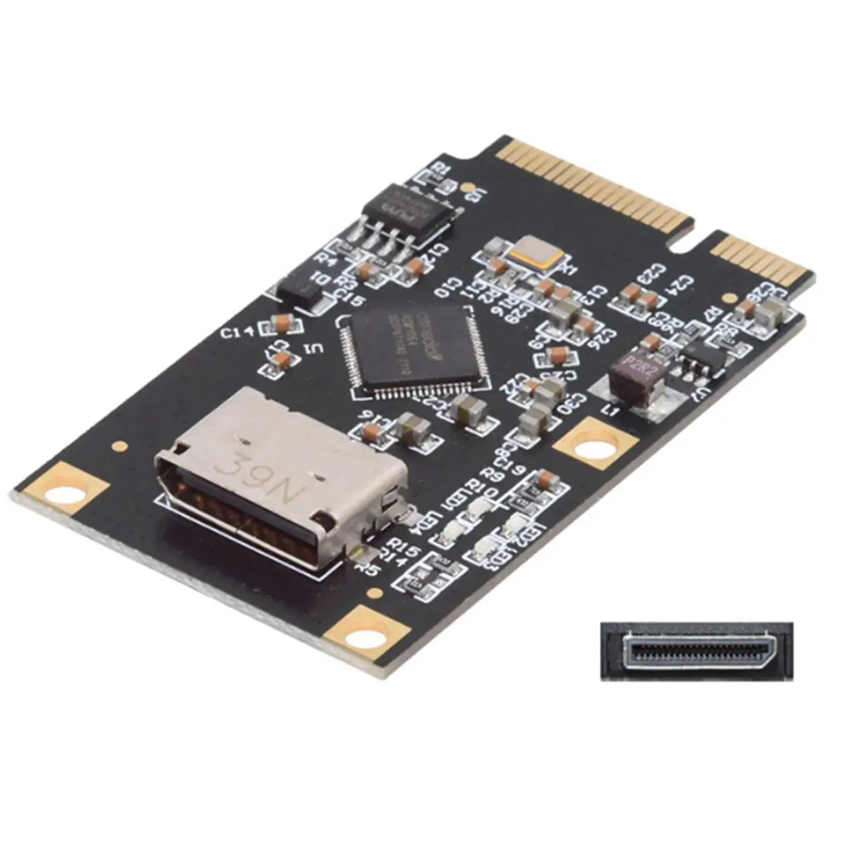 

Новый конвертер-райзер 2026 года Mini PCIe PCI Express в 4-портовый Oculink SFF-8612 для расширения дисковых устройств, 6 Гбит/с