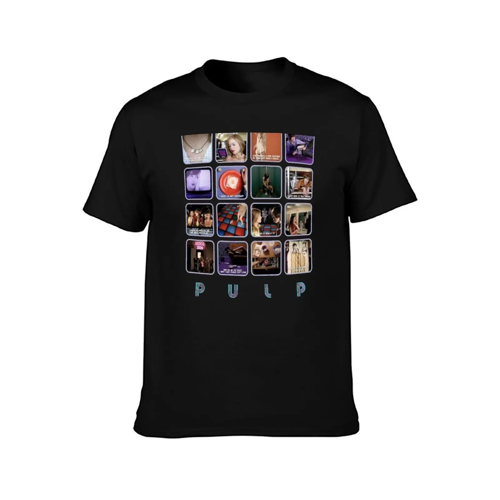Pulp - Disco 2000 T-Shirt, Summer Casual Cotton Tee, Oversized Streetwear Tops, Vintage Graphic Print, Loose Fit Short Sleeve