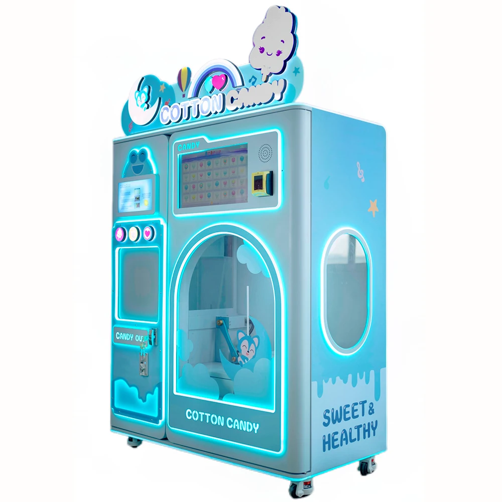 Factory Directly Full Automatic Cotton Candy Vending Machine for Shopping Mall