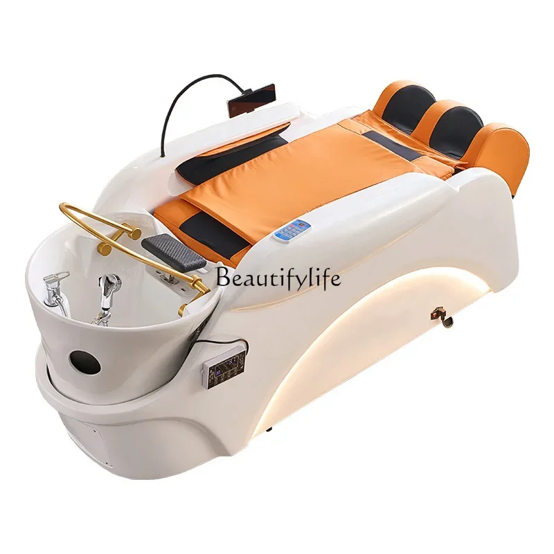 

FG17Intelligent electric massage shampoo bed Automatic water circulation fumigation head treatment bed with water heater