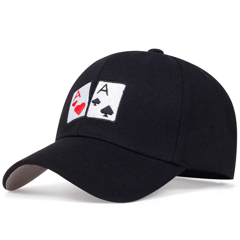 Fashion Hip Hop baseball cap Cotton Snapback Hat Sun Hat Poker Embroidered Golf Hats Outdoory Sports Leisure Caps Dad Hats gorra