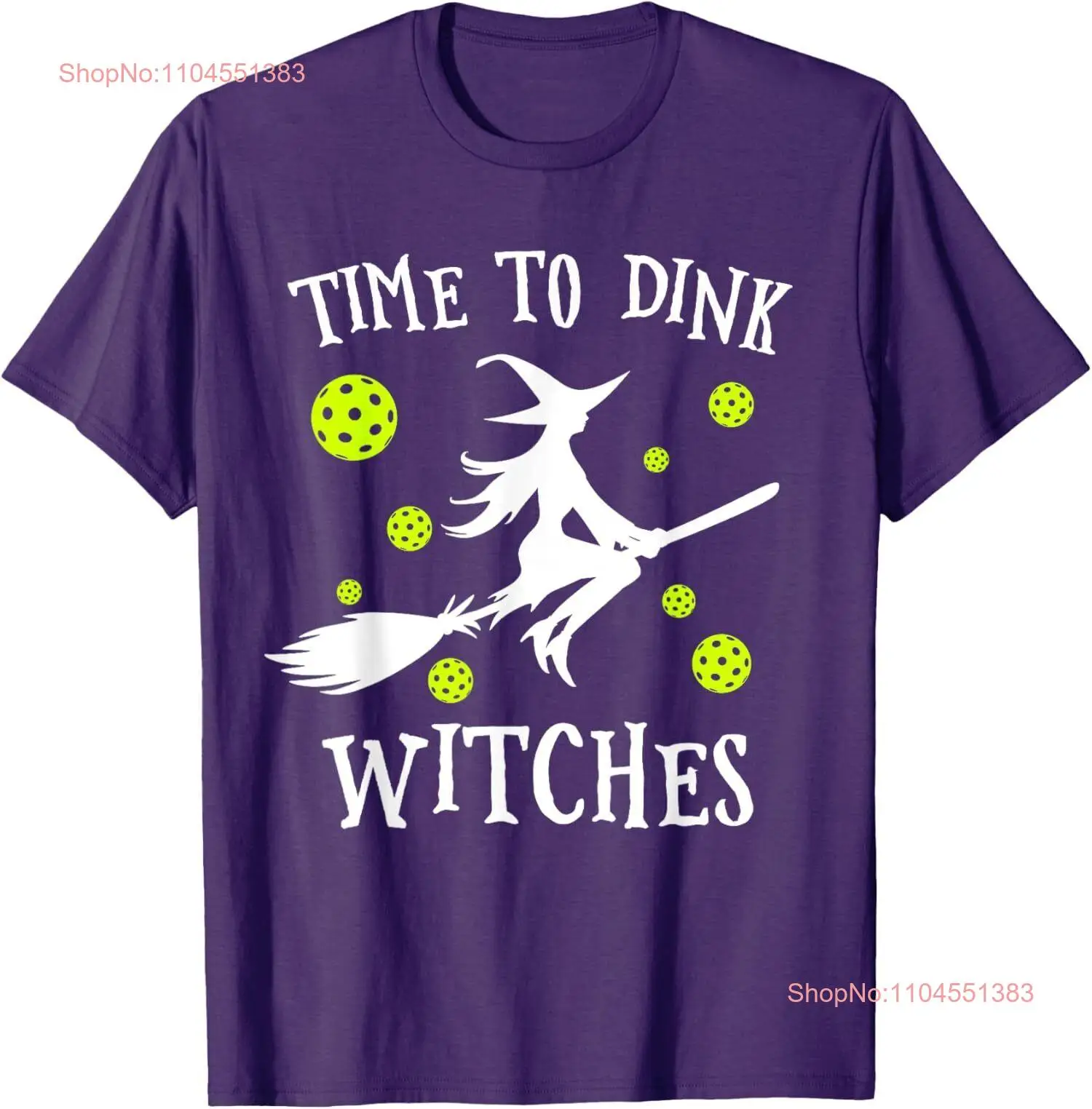 

Футболка унисекс Time To Dink Witches с дизайном пиклбола на Хэллоуин