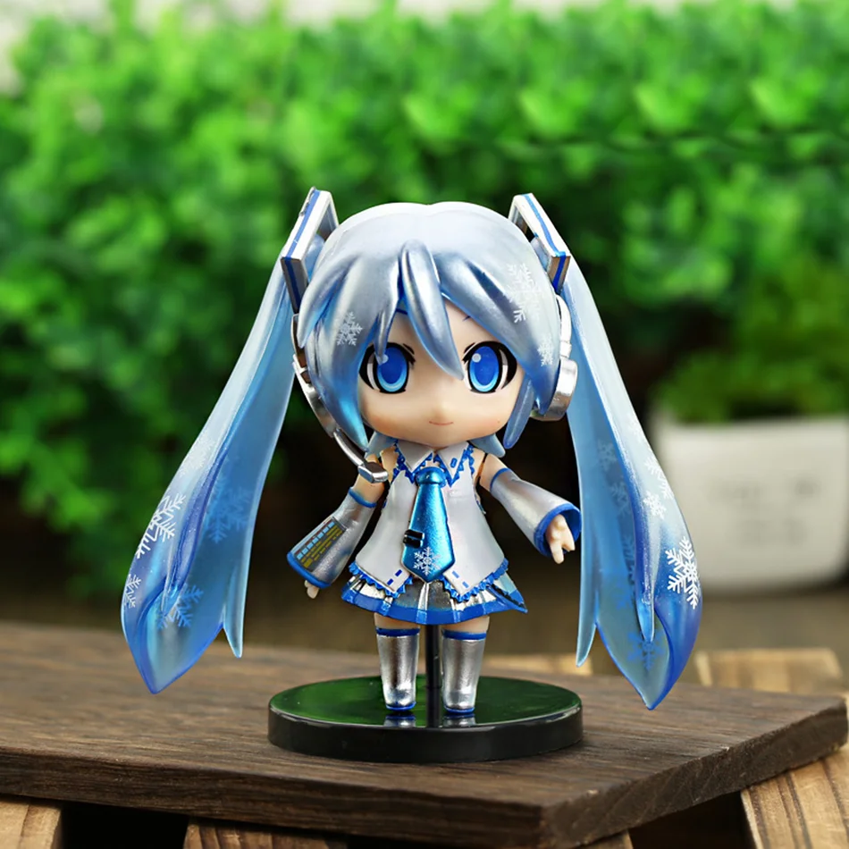 初音ミクアニメフィギュアピンクドレス PVC モデルアクションおもちゃ桜ピンク桜の装飾収集ギフト