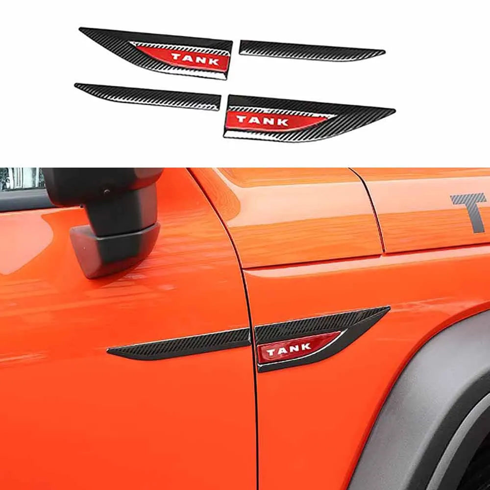 Car Marker Fender Personalized Body Trim Accessories Retrofit Leaf Panel Side Marker Blade Cover Fit For Tank 300 2021-2024