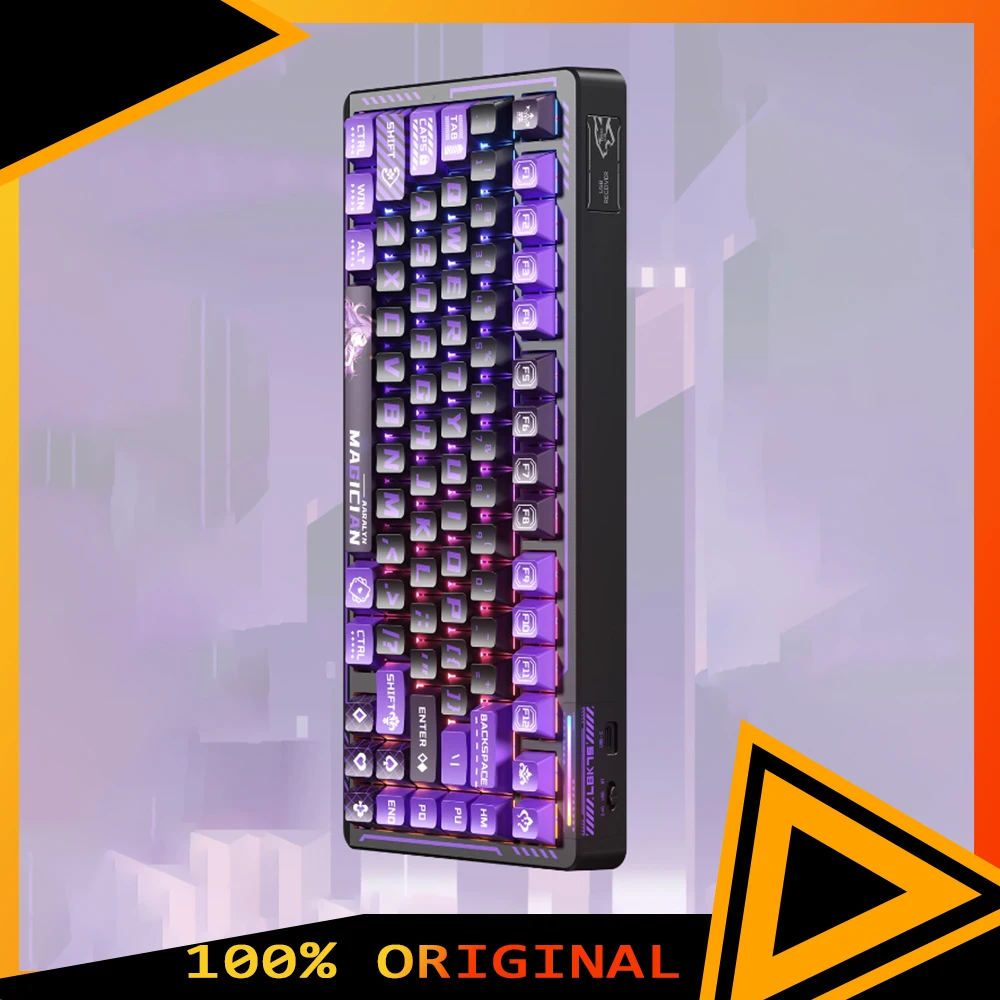 LINGBAO K75 аниме IP механическая клавиатура проводная прокладка горячая замена RGB игровая клавиатура пользовательские аксессуары для ПК геймер ноутбука ​   Подарки