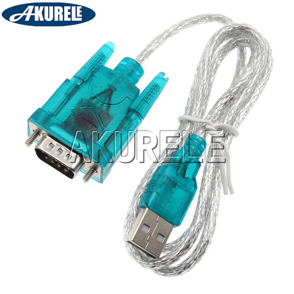 HL-340 USB to RS232 DB9 Serial Male Converter Adapter Cable 9 Pin USB 2.0 to 232 COM Port RS-232 80cm FTDI Connector for Win10/8