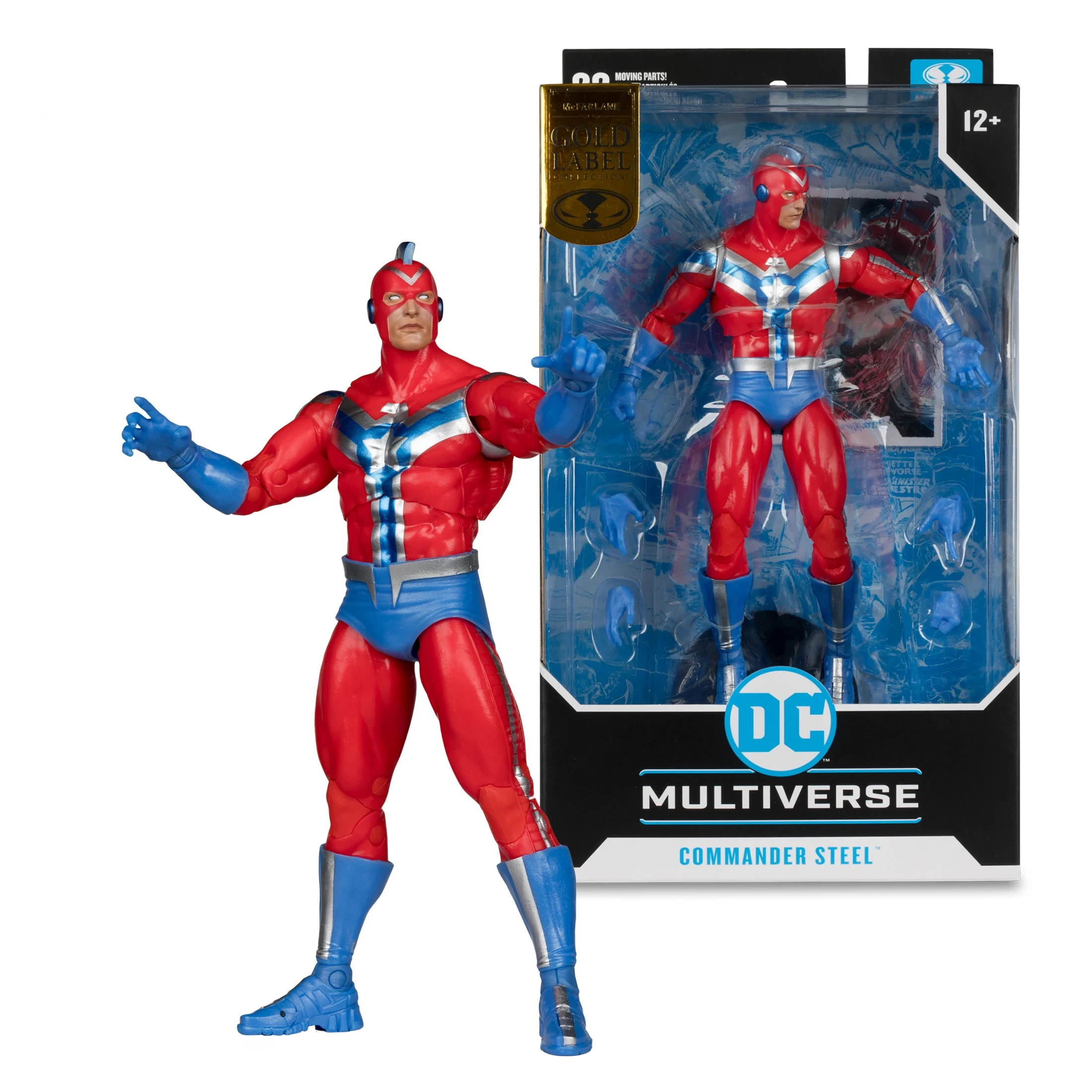 McFarlane Toys Commander Steel JSA 18cm Action Figure DC Multiverse Gold Label figure Garage Kit Model