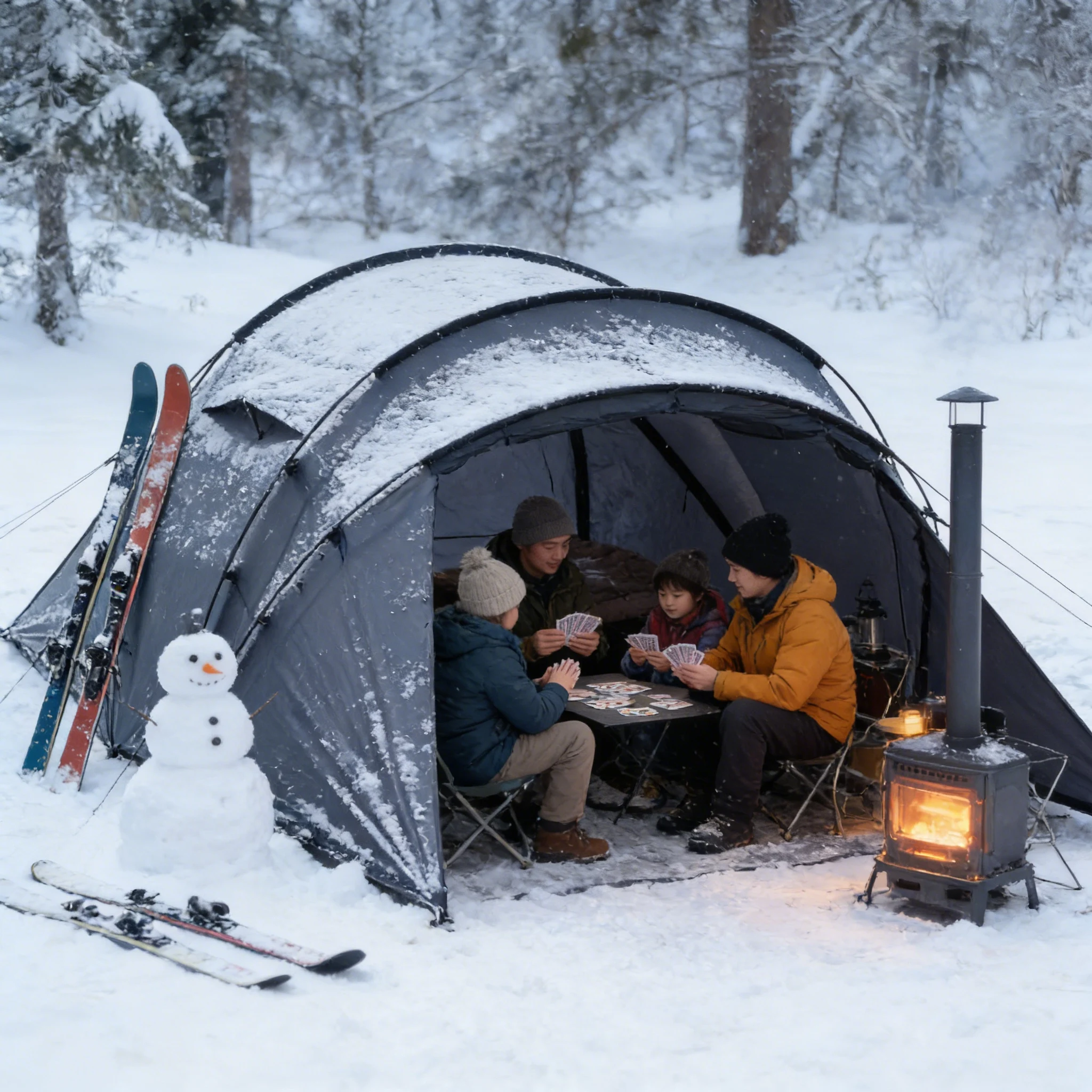 

Быстросборная легкая большая палатка-тоннель для кемпинга и походов в диких условиях