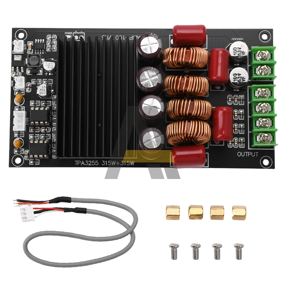 Placa amplificadora Digital, módulo amplificador de Audio estéreo de doble canal, alta potencia, TPA3255, 600W, Clase D, 2x300W, CC 19V-52V