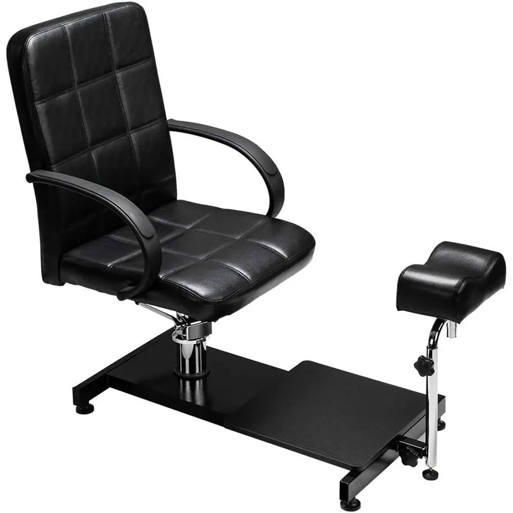 

Hydraulic Pedicure Chair with Foot Rest for Salon and Home Use - Black