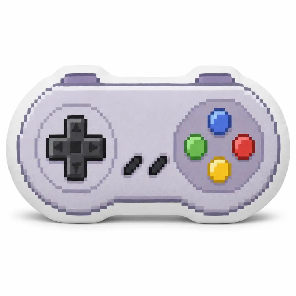 Video Game Controller Pixel Retro Joystick Plush Pillow Cushion Funny Stuffed Throw Pillow Home Decor Gift Sofa Bed Arcade Room